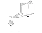 Genuine Toyota Radiator Support Splash Shield 51443-02130. Fixed Price $40.44.