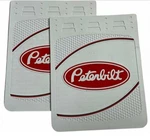 Peterbilt Oem 30" X 24" Red Rubber Mud Flaps (2) White/red Logo Fm3050mf-fg Pair. Fixed Price $184.99.