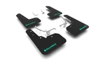 Rally Armor Mf26-ur-blk/tl-x Black Mud Flap Kit For 2013-17 Subaru Xv Crosstrek. Fixed Price $164.00.