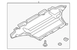 Genuine Audi Splash Shield 8r0-863-821-c. Fixed Price $397.89.