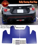 15" X 11.5" 4 Pcs Blue Rally Racing Flexible Mud Flaps Splash Guard Fit Mercedes. Fixed Price $23.77.