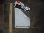 Nos Gm Splash Guards Mud Flaps Pontiac Grand Am White W/black Letters. Fixed Price $60.00.