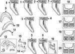 Genuine Ford Splash Guards - Front Pair Fx4 Chrome Vml3z-16a550-cb. Fixed Price $303.85.