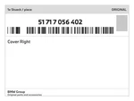 Genuine Bmw Cover Right 51-71-7-056-402 New. Fixed Price $36.31.