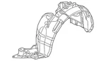 Genuine Nissan Fender Liner 63843-3na0a Direct Replacement Part. Fixed Price $84.99.