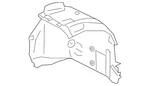 Genuine Bmw Rear Fender Liner 51-71-8-060-082. Fixed Price $138.30.