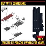 Porsche Macan 2014-2018 Left Underbody Radiator Splash Shield Cover 95b825205. Fixed Price $114.99.