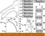 Ford Oem 15-22 F-150 Fender Exterior Trim-mud Guard Cl3z16a550t. Fixed Price $178.50.