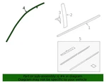 New Oem Genuine 2016-2022 Honda Upper Molding 72425-tba-a01. Fixed Price $101.95.
