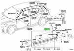 Toyota Lexus Ct200h Zwa10 Body Rockerpanelmoulding 75850-76010-b3 75860-76010-b3. Fixed Price $1895.65.