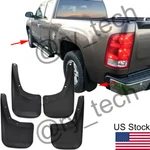 4x Front Rear Splash Guards Mud Flaps For 2007-13 Chevrolet Silverado 1500/2500. Fixed Price $53.99.
