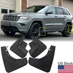 For 2011-2022 Jeep Grand Cherokee 4pcs Black Front Rear Splash Mud Guards Flaps. Fixed Price $47.99.