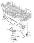 Genuine Audi Rs6rs6 Plus Avant Qu. Rs6 Quattro Underbody Trim 4g0825202b. Fixed Price $60.00.