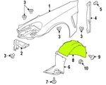 Porsche Panamera 10 - 16 Oem Fender Liner Splash Guard 97050412501 Front Left. Fixed Price $199.99.