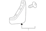 Genuine Volvo Mud Flaps - Rear (pure Electric Vehicle) 32321857. Fixed Price $122.49.
