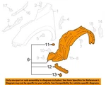 Subaru Oem 14-18 Forester Fender Components-fender Liner 59110sg001. Fixed Price $89.70.
