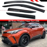 For 17-2022 Toyota Chr C-hr Jdm 3d Wavy Smoked Window Visor Rain Guard Deflector. Fixed Price $28.95.