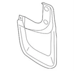 Toyota Tacoma Passenger Rear Mudguard 76625-04171. Includes 3 90467-07188 Clips.. Fixed Price $81.00.