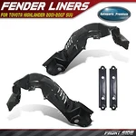 2x Front Hdpe Inner Fender Liner Splash Shield For Toyota Highlander 01-07 Suv. Fixed Price $121.79.