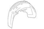 Genuine Volkswagen Wheelhouse Liner 5k0-810-971-c. Fixed Price $180.73.