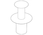 Genuine Volkswagen Stone Guard Rivet 8e0-825-267. Fixed Price $10.38.