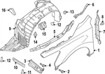 Genuine Nissan Fender Liner Protector 63864-3ta0a. Fixed Price $7.25.
