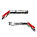 Bst Bssp Pair Chrome Angled Spring Loaded Mud Flap Mudflap Hanger Kit. Fixed Price $124.87.
