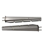 30" Stainless 2-1/2" Bolt Spring Loaded Mud Flap Hangers Straight Tapered. Fixed Price $73.62.