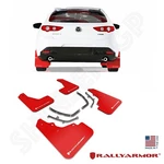 Rally Armor Ur Red Mud Flaps W/ White Logo For 2019-2026 Mazda 3 Hatchback. Fixed Price $182.75.