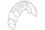 Genuine Volkswagen Wheelhouse Liner 17a-810-971-a. Fixed Price $168.91.