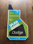 Vintage Dodge Splash Guards Mud Flaps Black Mopar- No. F-500 Solid Vinyl Nos. Fixed Price $89.99.