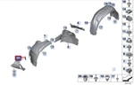 New Bmw X6 F16 M F86 Front Wheel Arch Trim Panel Right 51717333526 Genuine. Fixed Price $212.12.