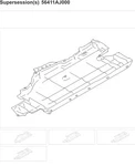 Subaru Legacy Side Under Body Splash Guard Shield Cover Oem 2013 New From. Fixed Price $92.12.
