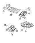 Genuine Mopar Front Belly Pan 55079191ae. Fixed Price $96.65.