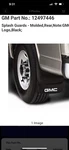 Gm Accessories Oem Splash Guards Silverado Tahoe Avalanche Chevrolet New. Fixed Price $38.00.