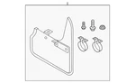 Genuine Volkswagen Splash Guards - Matte Black Rear 3cm-075-101. Fixed Price $82.01.