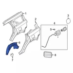 Genuine Ford Quarter Panel Splash Shield M1pz-78278b51-a. Fixed Price $149.27.