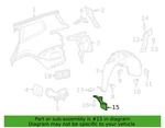 2020 -24 Cadillac Xt6 Rear Left Quarter Panel Air Deflector Shield *take Off *. Fixed Price $14.00.