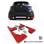 Rally Armor Ur Red Mud Flaps W/ Black Logo For 2019-2026 Corolla Hatchback. Fixed Price $176.00.
