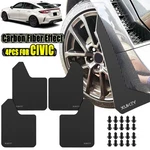Rally Racing Splash Guards For Honda Civic Type R Si S Mud Flaps Mudguards Hatch. Fixed Price $24.36.