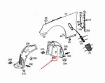 Mercedes-benz Sl R231 Front Left Inner Fender Liner A2316901130. Fixed Price $76.11.