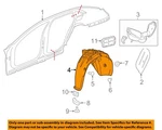 Gm Oem 16-18 Ct6 Quarter Panel Components-wheelhouse Liner 84067987. Fixed Price $140.29.