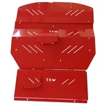 Red Tbw Aluminum Under Tray Engine Shield For 2nd Gen 05-13 Lexus Is250 Is350. Fixed Price $259.00.
