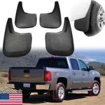 4x Front Rear Splash Guards Mudguard Mud Flaps For 2007-2013 Chevrolet Silverado. Fixed Price $58.99.