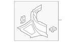 Genuine Audi Liner Extension 8u0-853-888-e. Fixed Price $152.15.
