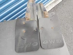 95-04 Toyota Tacoma Rear Mud Flaps 4wd - With Brackets Embossed Sr5 Trd 4x4. Fixed Price $150.00.
