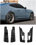 For 24-up Ford Mustang Glossy Black Front & Rear Mud Flaps Splash Rock Guards. Fixed Price $189.98.