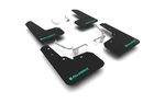 Rally Armor Mf26-ur-blk/tl-x Black Mud Flap/altered Font Teal Logo. Fixed Price $182.00.