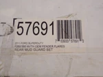 Husky Liners Custom Molded Rear Mud Guard W/flares. #57691. 2011 F250-f350. Nib. Fixed Price $45.00.