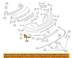 Ford Oem 14-19 Fiesta Rear Bumper Components-mud Guard D2bz16a550b. Fixed Price $49.21.
